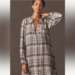 Pilcro Keira Long-Sleeve Mini Dress